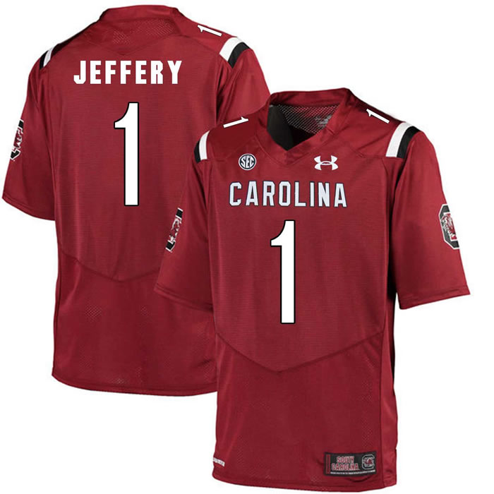 South Carolina Gamecocks #1 Alshon Jeffery Red College Football Jersey